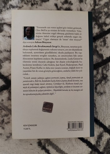 Adnan Binyazar - Ardında Leke Bırakmamalı Sevgi - Görsel 2