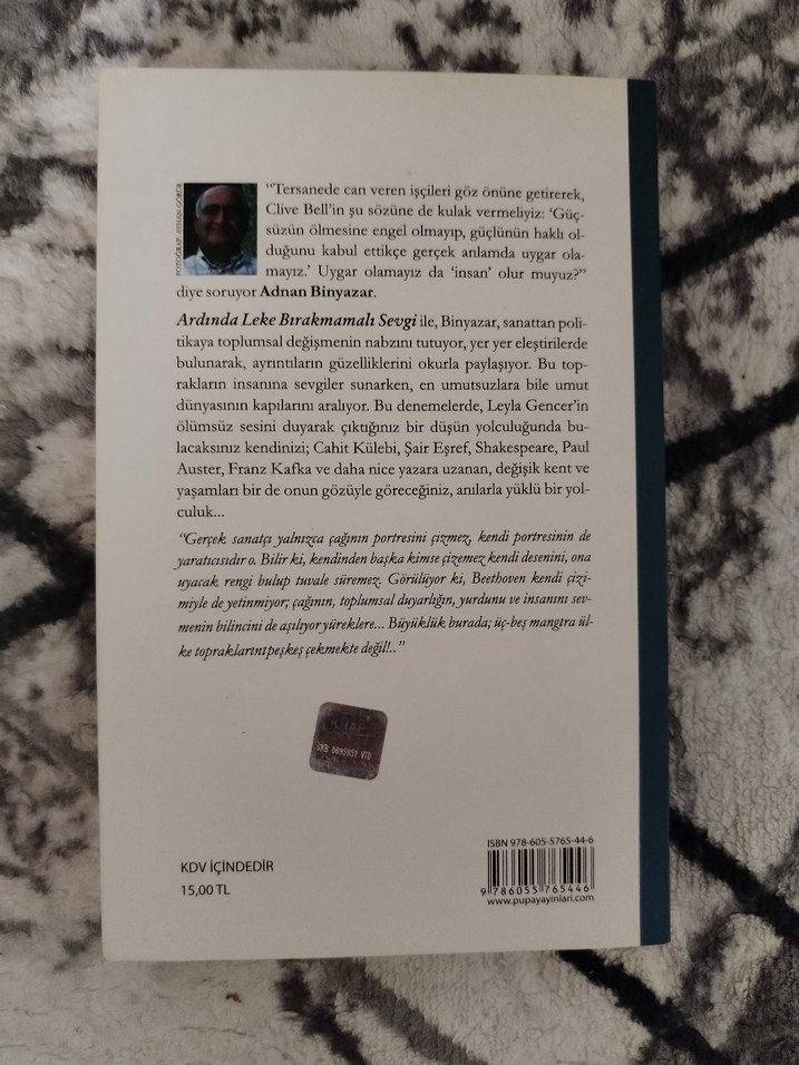 Adnan Binyazar - Ardında Leke Bırakmamalı Sevgi - Görsel 2