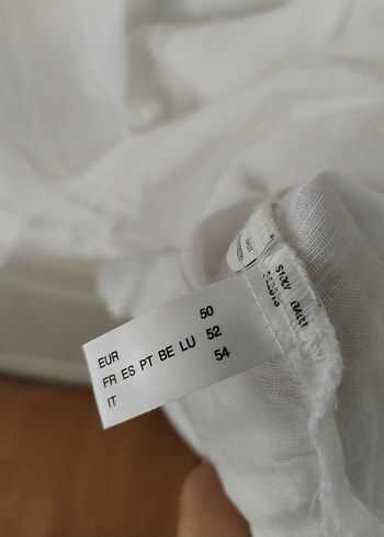 50 Beden Kadın Keten Bluz (5XL)