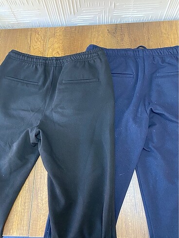 m Beden Zara siyah ve lacivert jogger pantolon