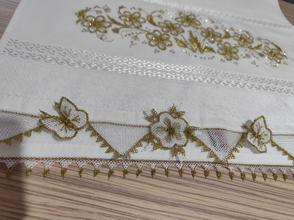 iğne oyası Havlu - Görsel 3