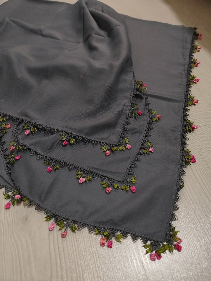 iğne oyası tülbent - Görsel 3