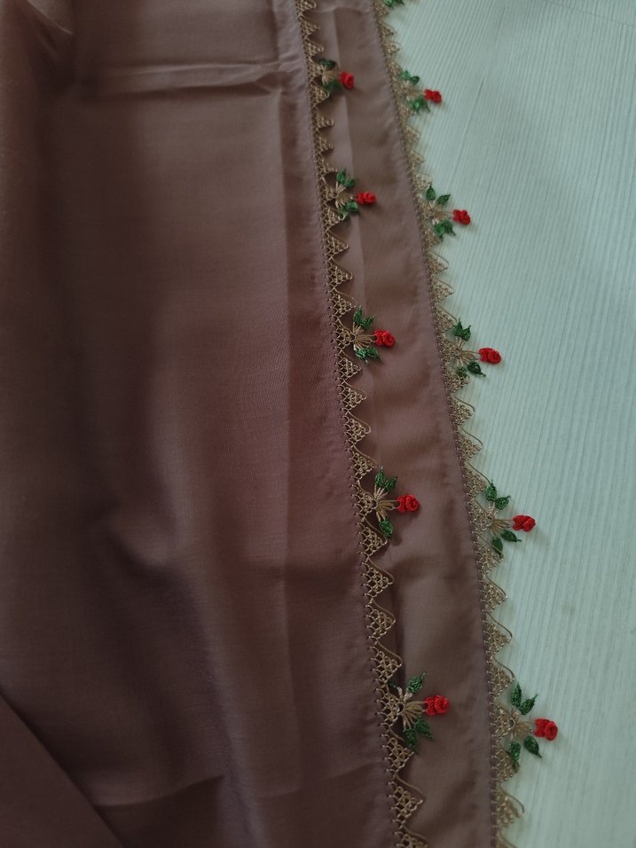 iğne oyası tülbent - Görsel 3