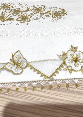 iğne oyası havlu - Görsel 5