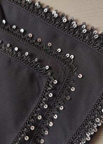 iğne oyası pullu tülbent - Görsel 4