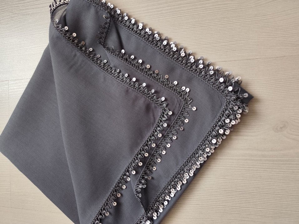 iğne oyası pullu tülbent - Görsel 2