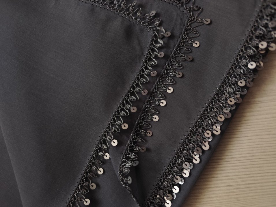 iğne oyası pullu tülbent - Görsel 3