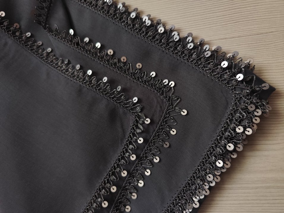 iğne oyası pullu tülbent - Görsel 4