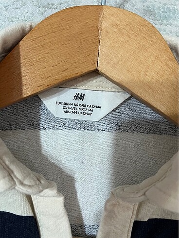 11-12 Yaş Beden H&M kısa bluz