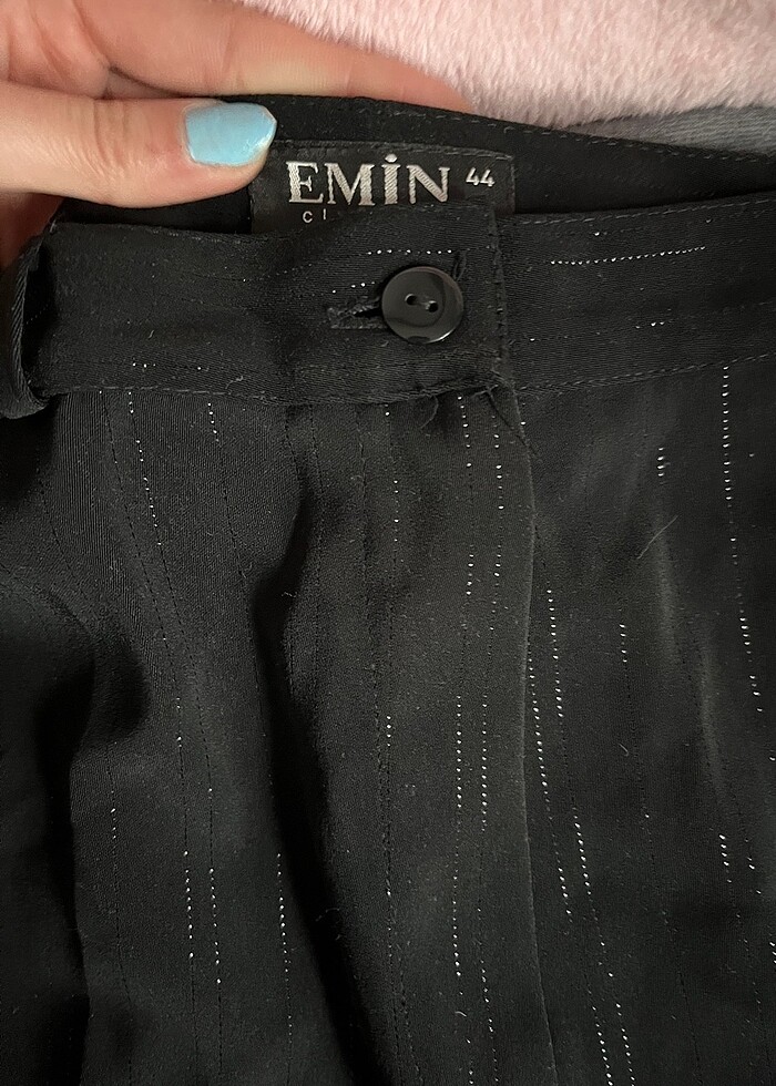 Simli plazzo pantolon - Görsel 2