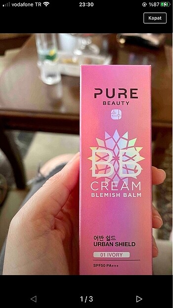 Pure beauty bb cream 01 IVORY