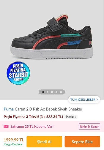 Puma çocuk ayakkabı