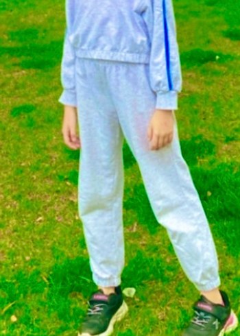 Gri Kızlar Streetwear Eşofman Takımı - Görsel 5