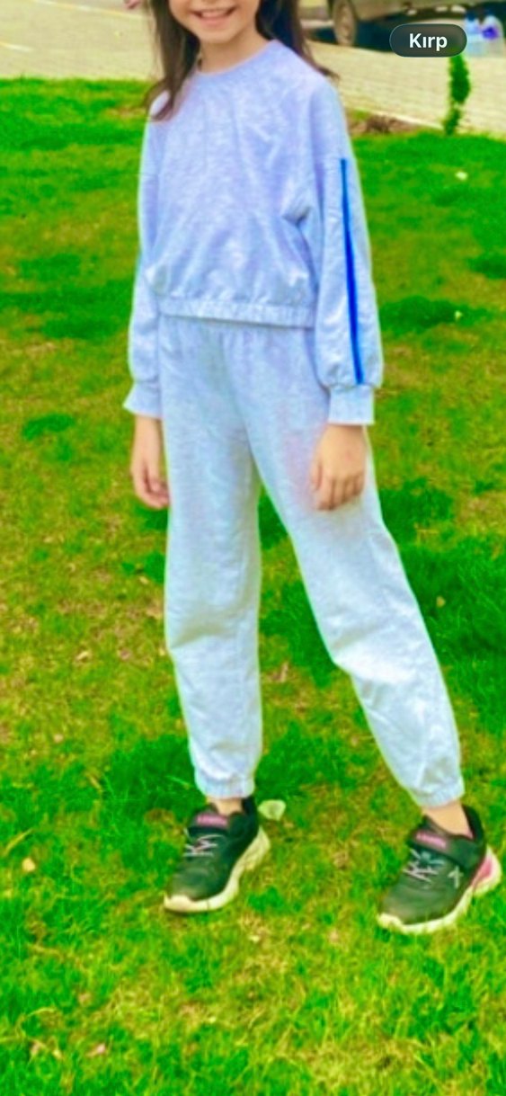 Gri Kızlar Streetwear Eşofman Takımı - Görsel 5