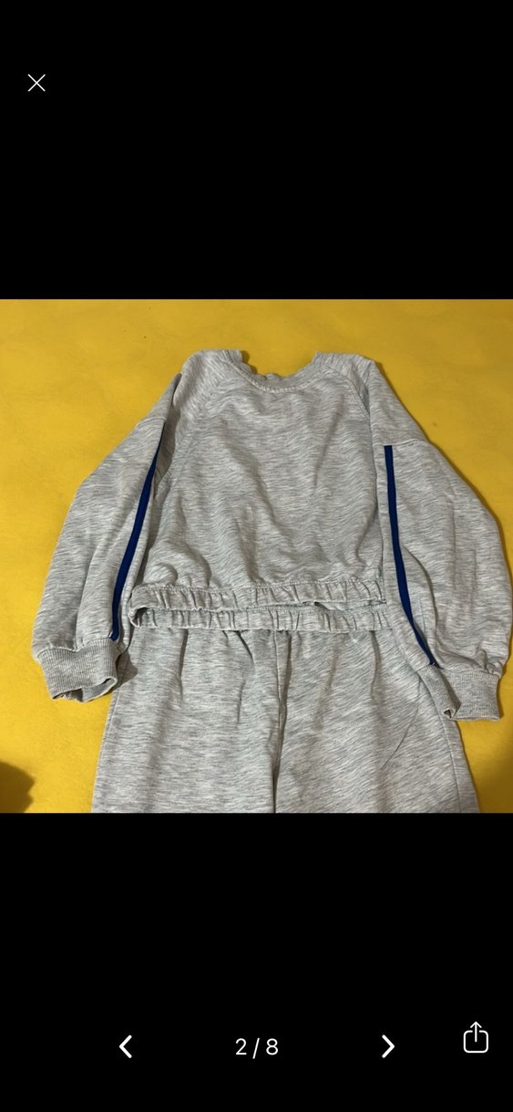 Gri Kızlar Streetwear Eşofman Takımı - Görsel 2