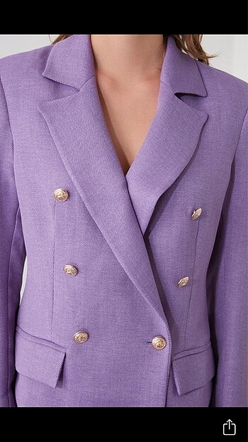 Lila blazer ceket