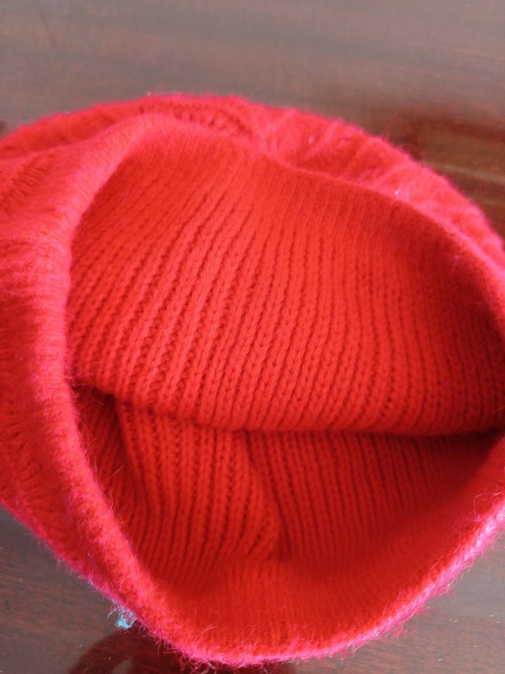 Kırmızı Kadın Örgü Bere - Görsel 5