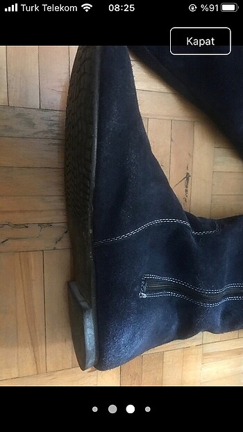 Gerçek süet deri çizme - Görsel 6