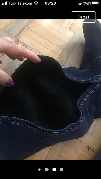 Gerçek süet deri çizme - Görsel 7