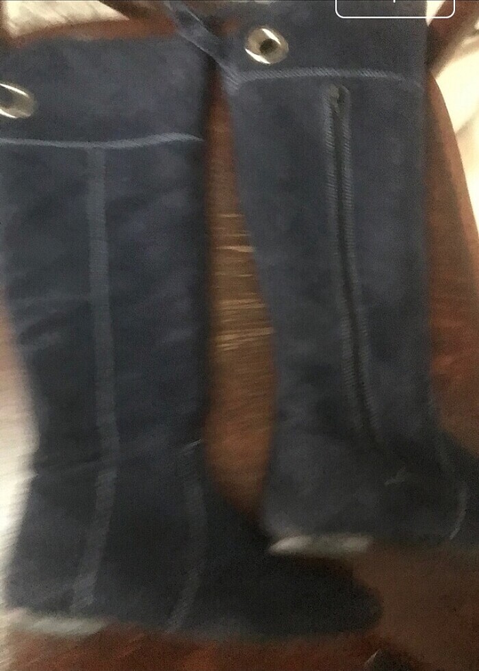 Gerçek süet deri çizme - Görsel 2