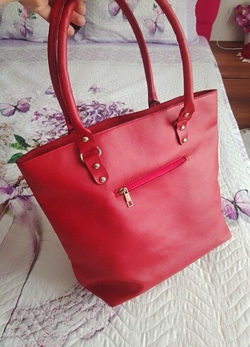 Polo Garage Kadın kırmızı kol çantası