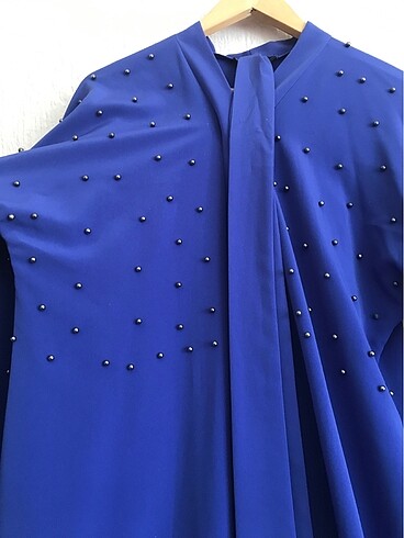 40 Beden mor Renk Taşlı abaya