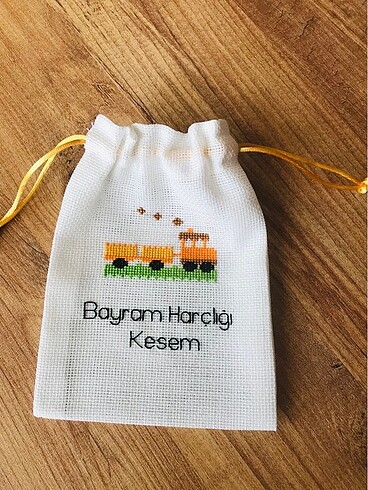 Beden beyaz Renk Bayram harçlığı kesesi