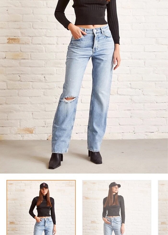 Dizi yırtık jean - Görsel 2