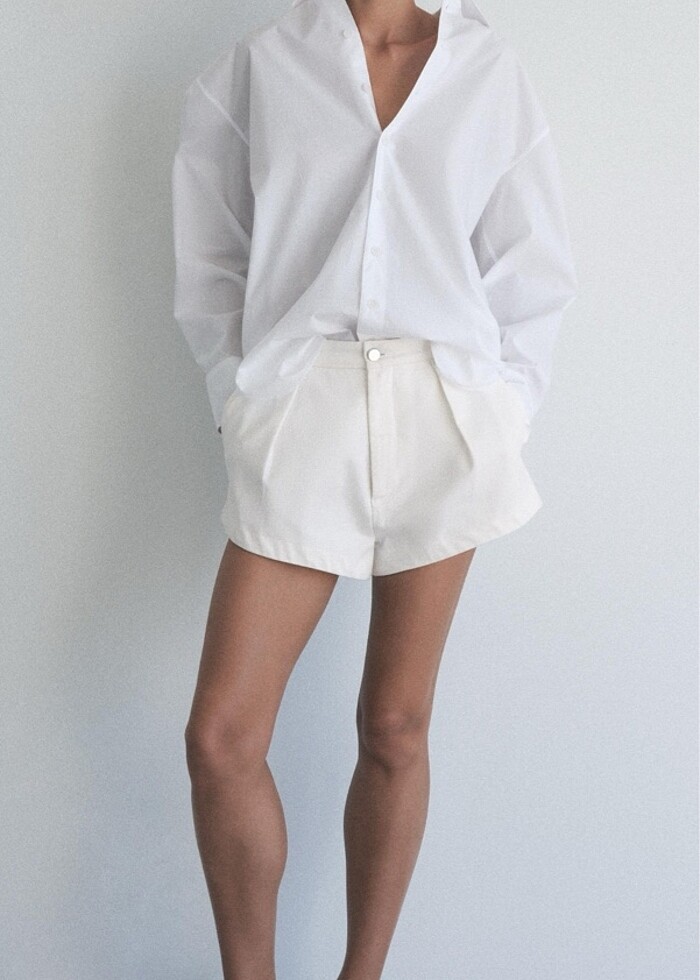 Zara Oversize Poplin Gömlek - Görsel 2