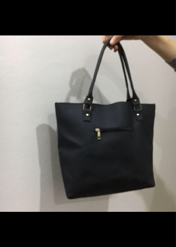 Siyah kol çantası - Görsel 3