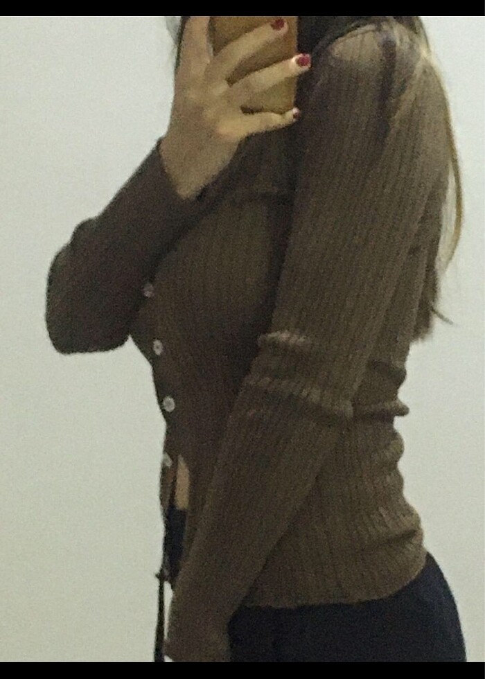 Acı kahve Bluz - Görsel 2