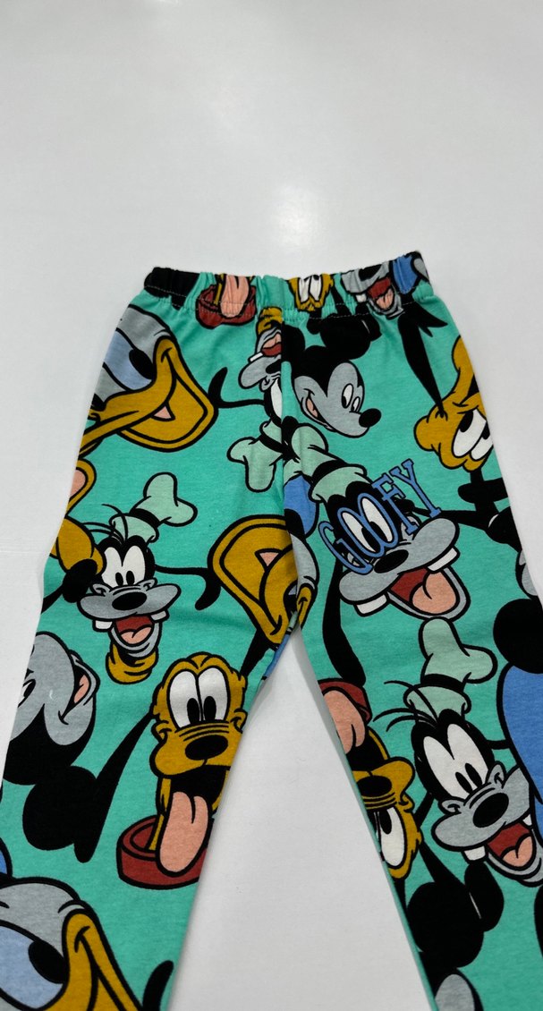 Renkli Pop Kültür Baskılı Kız Tayt - Görsel 2