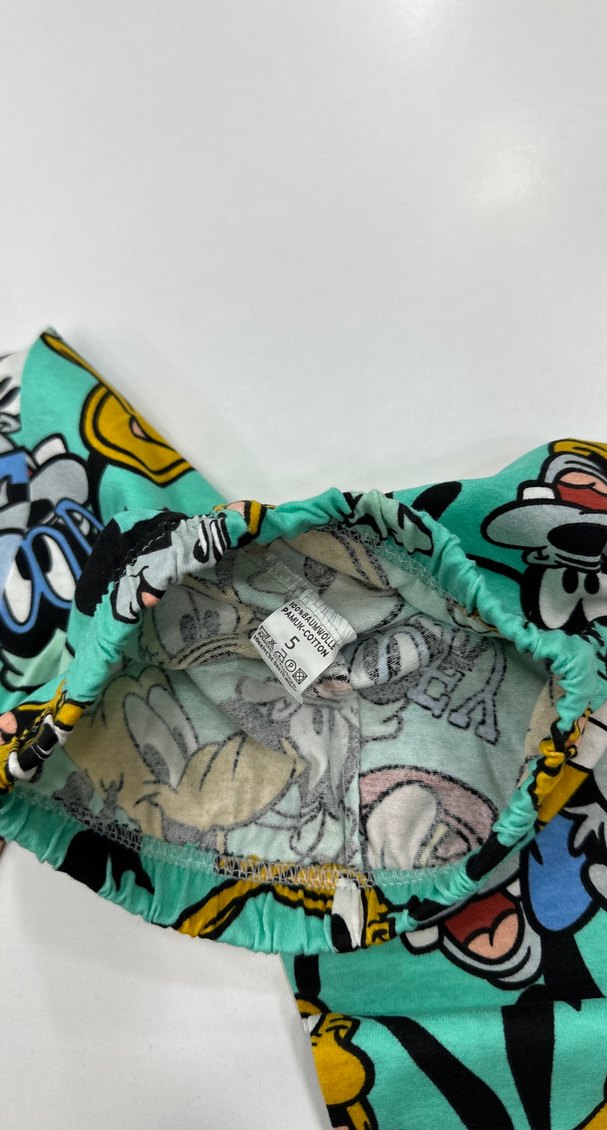 Renkli Baskılı Kız Tayt - Görsel 3