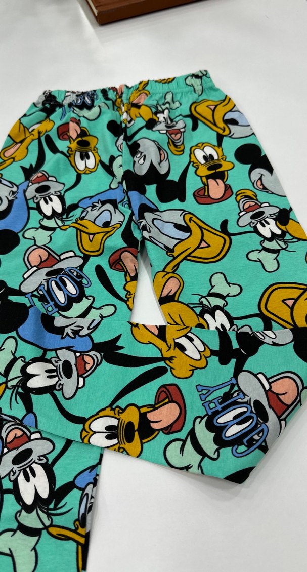 Renkli Pop Kültür Baskılı Kız Tayt - Görsel 2