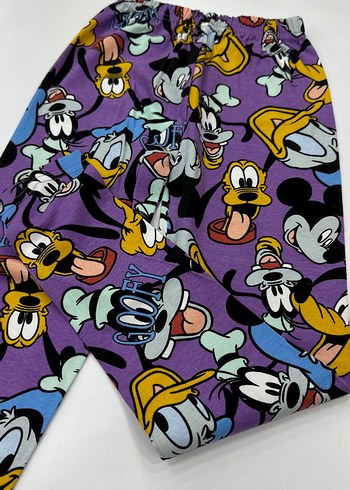 Renkli Pop Kültür Baskılı Kız Tayt - Görsel 2