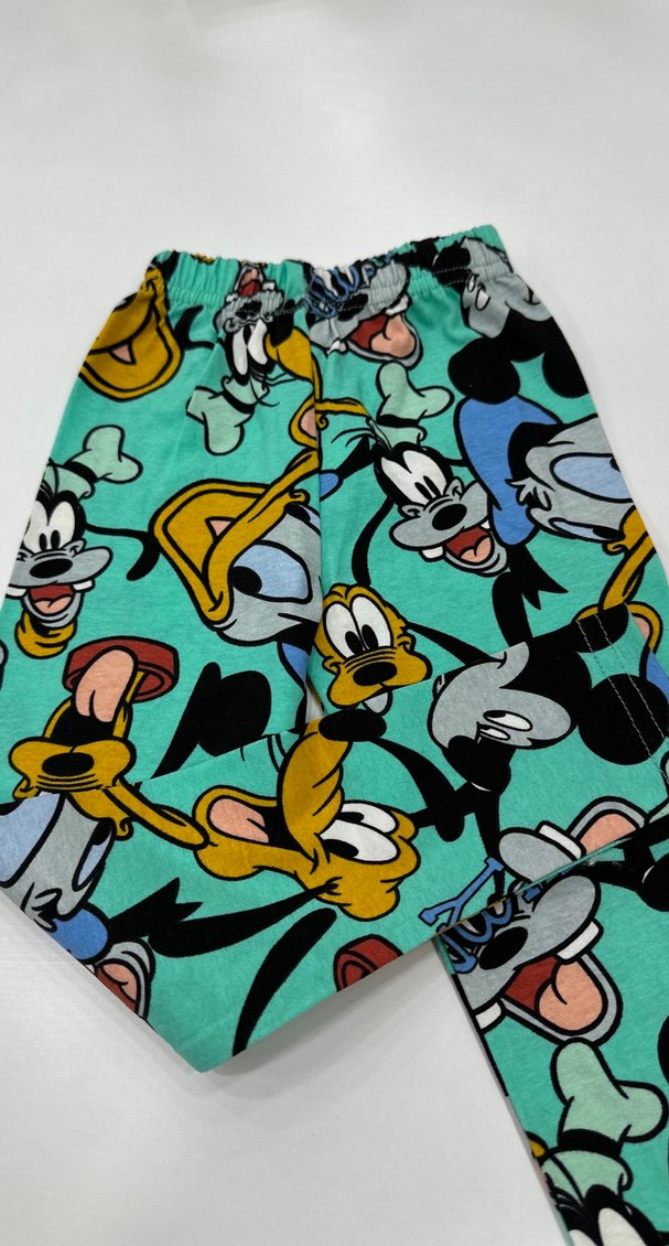 Renkli Desenli Kız Tayt Elastik Bel - Görsel 2