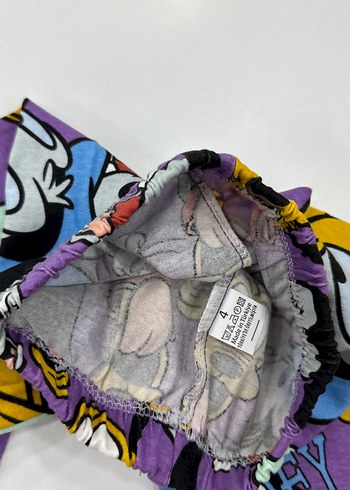 Renkli Pop Kültür Baskılı Kız Tayt - Görsel 3