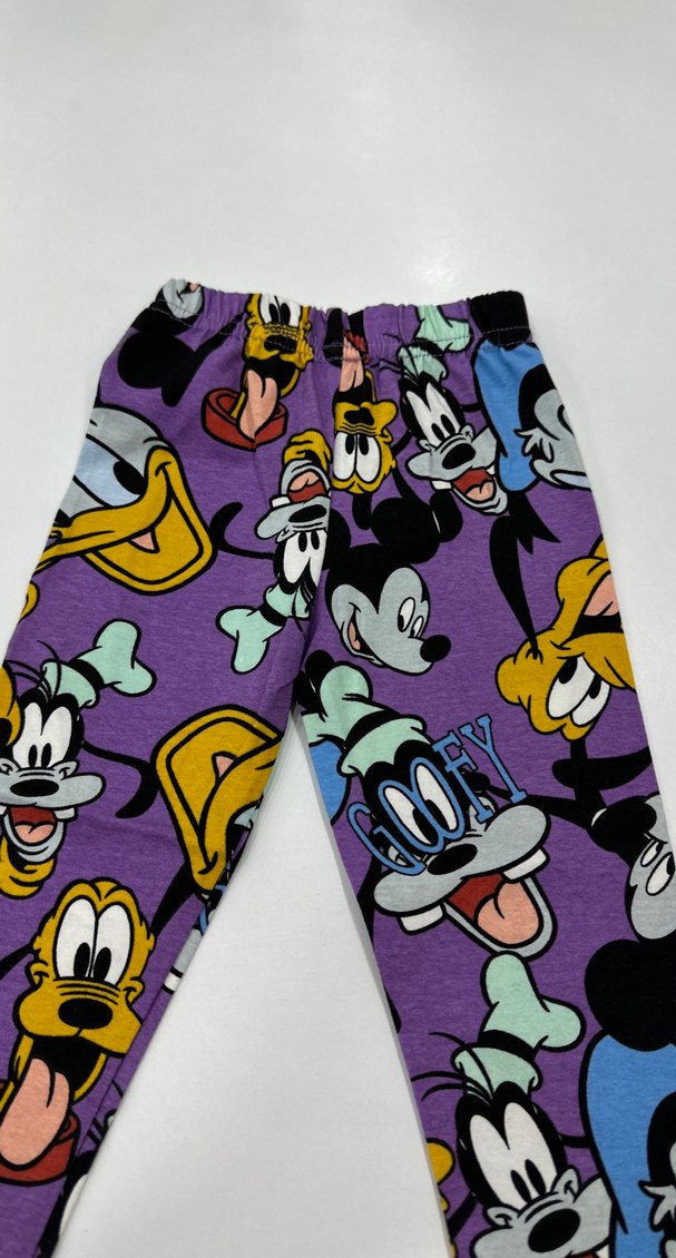 Renkli Pop Kültür Baskılı Kız Tayt - Görsel 2