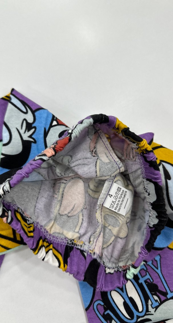 Renkli Pop Kültür Baskılı Kız Tayt - Görsel 3