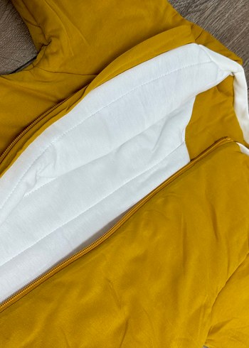 Sarı Fermuarlı Erkek Çocuk Uyku Tulumu - Görsel 2