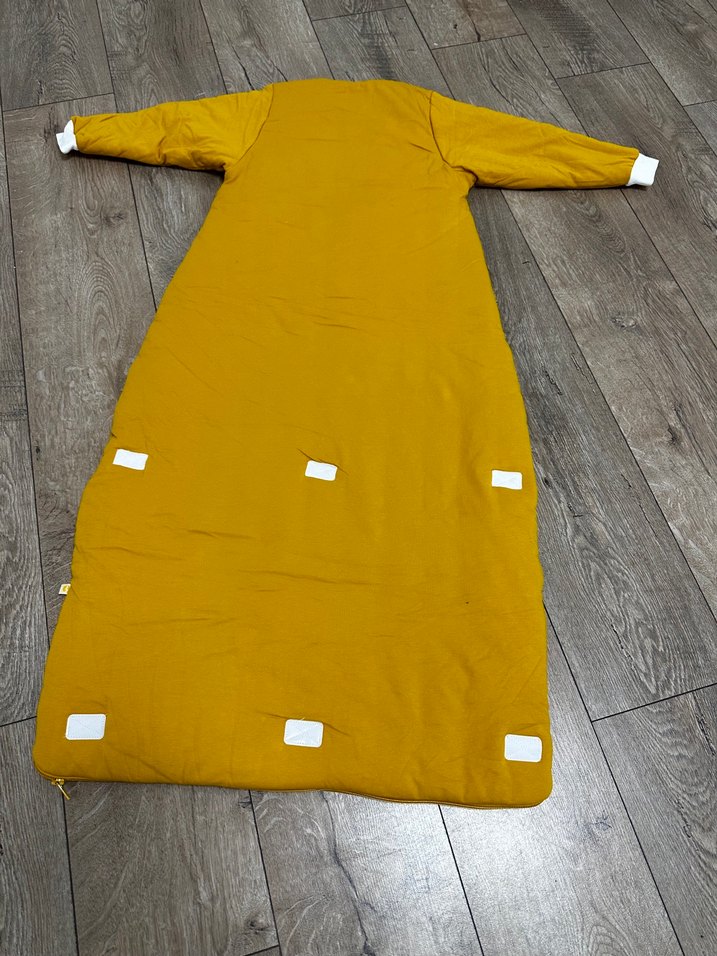 Sarı Fermuarlı Erkek Çocuk Uyku Tulumu - Görsel 3