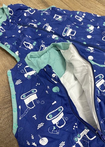 Renkli Baskılı Mavi Erkek Uyku Tulumu - Görsel 2