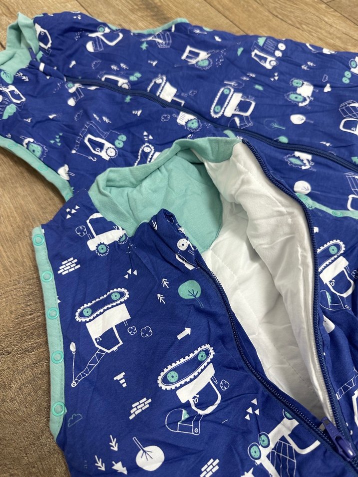 Renkli Baskılı Mavi Erkek Uyku Tulumu - Görsel 2