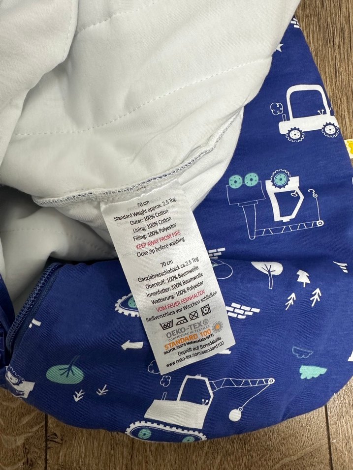 Renkli Baskılı Mavi Erkek Uyku Tulumu - Görsel 5