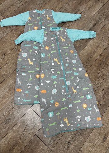 Uzun Kollu Fermuarlı Erkek Çocuk Uyku Tulumu - Görsel 4