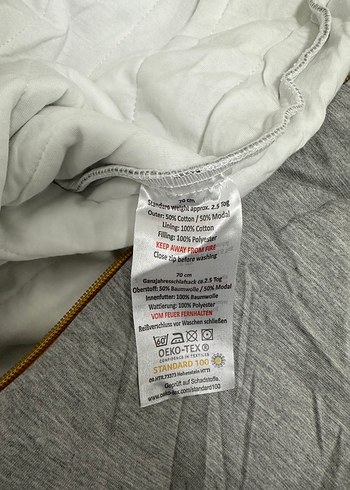 Erkek Çocuk Gri Fermuarlı Uyku Tulumu - Görsel 3