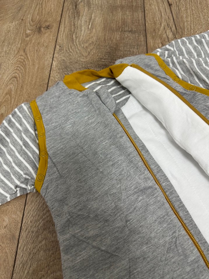 Erkek Çocuk Gri Fermuarlı Uyku Tulumu - Görsel 2