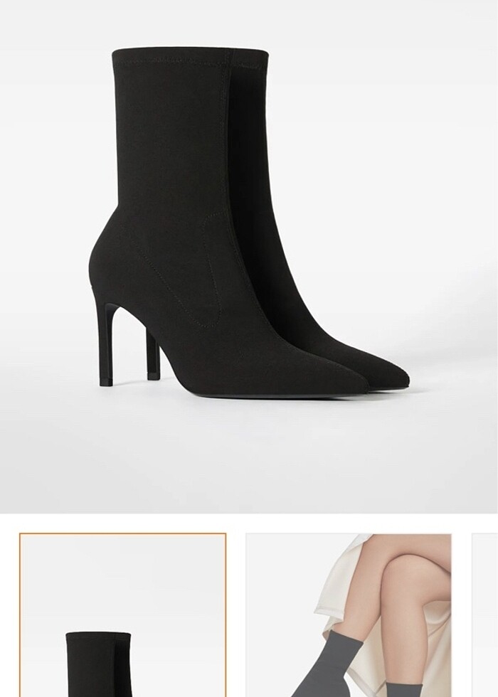Bershka stiletto topuklu bot - Görsel 5