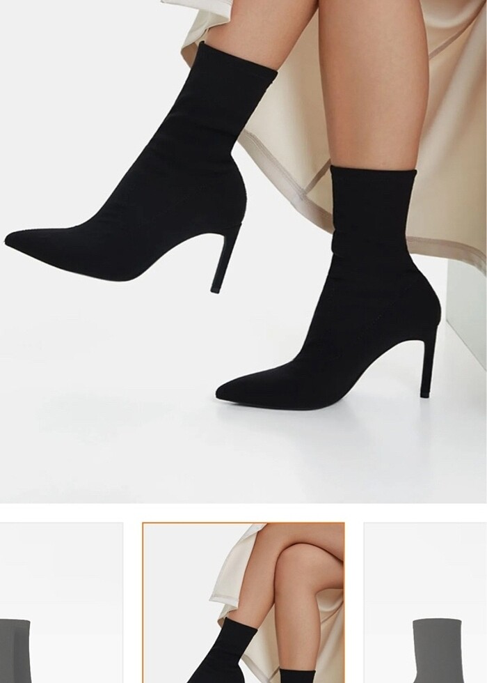 Bershka stiletto topuklu bot - Görsel 4
