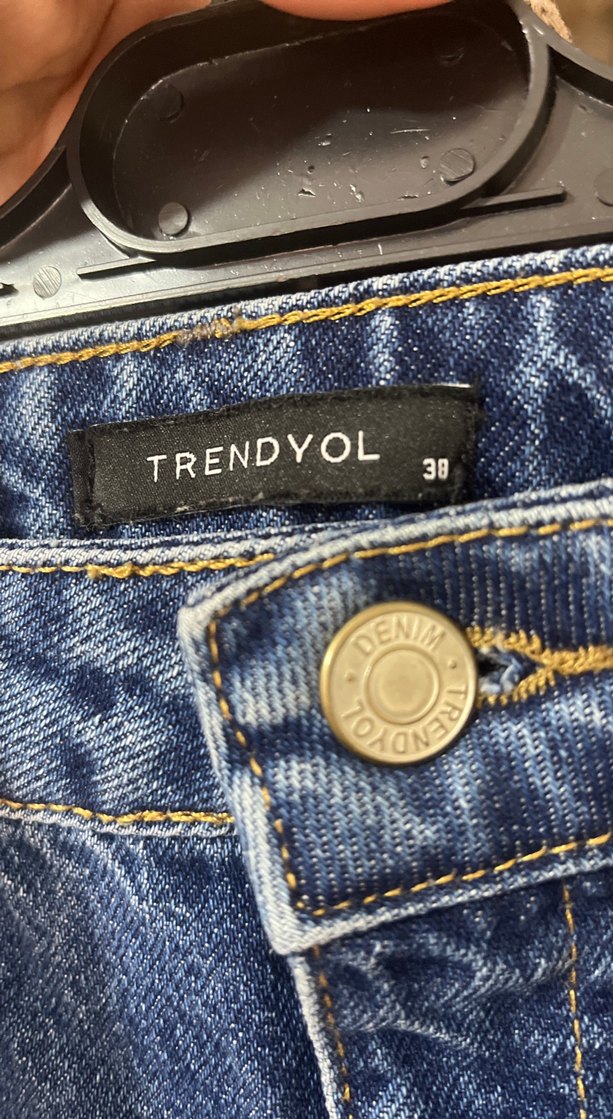 Kadın Lacivert Bol Kesim Kot Pantolon - Görsel 2